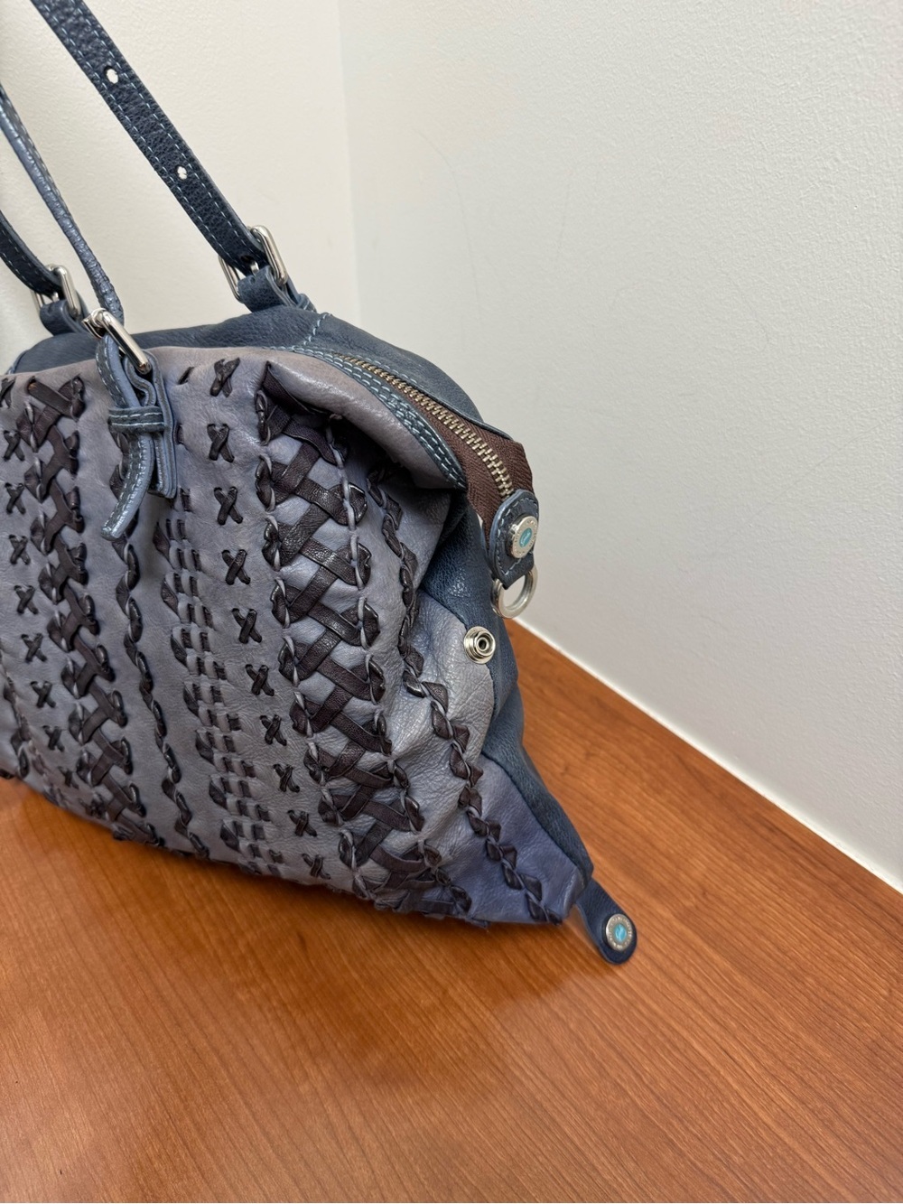 GABS Gray Signature Crossbody with Brown Strap - Picture 6 of 10